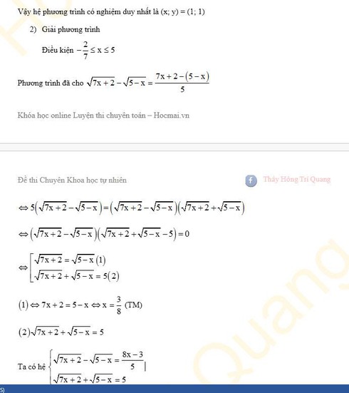 Gợi ý đáp án môn Toán vào lớp 10 khối chuyên Khoa học Tự nhiên vòng 1 năm 2016 - ảnh 4