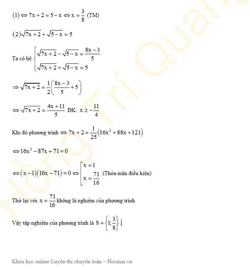 Gợi ý đáp án môn Toán vào lớp 10 khối chuyên Khoa học Tự nhiên vòng 1 năm 2016 - ảnh 5