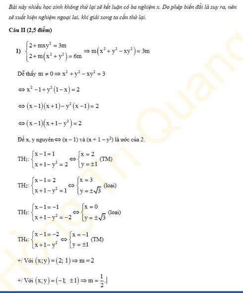Gợi ý đáp án môn Toán vào lớp 10 khối chuyên Khoa học Tự nhiên vòng 1 năm 2016 - ảnh 6