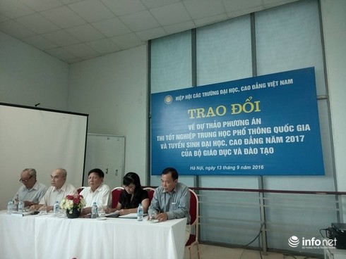 Hiệp hội các trường ĐH, CĐ Việt Nam ủng hộ thi trắc nghiệm 2017 - ảnh 1