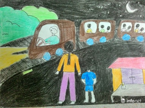 Ngộ nghĩnh những bức tranh minh họa tác phẩm văn học của học sinh - ảnh 1