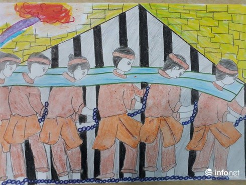 Ngộ nghĩnh những bức tranh minh họa tác phẩm văn học của học sinh - ảnh 11