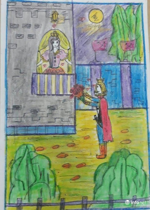 Ngộ nghĩnh những bức tranh minh họa tác phẩm văn học của học sinh - ảnh 13