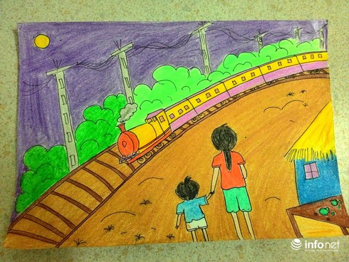 Ngộ nghĩnh những bức tranh minh họa tác phẩm văn học của học sinh - ảnh 2