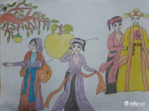 Ngộ nghĩnh những bức tranh minh họa tác phẩm văn học của học sinh - ảnh 20