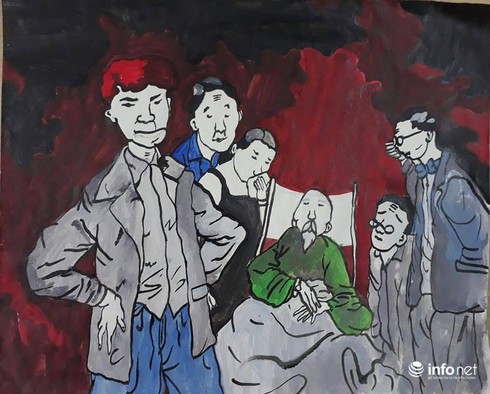 Ngộ nghĩnh những bức tranh minh họa tác phẩm văn học của học sinh - ảnh 21