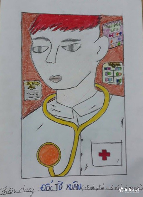 Ngộ nghĩnh những bức tranh minh họa tác phẩm văn học của học sinh - ảnh 22