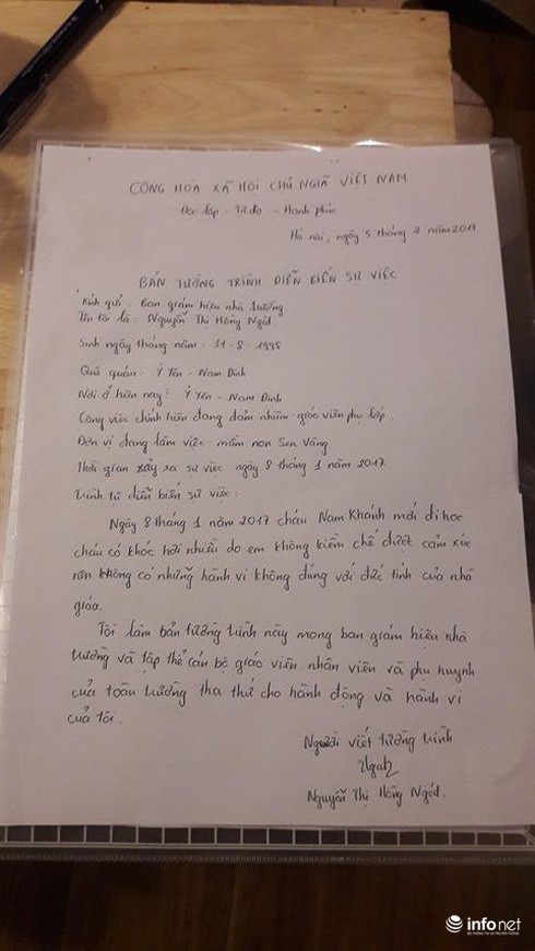 Vụ nhiều trẻ mầm non Sen Vàng bị đánh: Đình chỉ hoạt động của cơ sở - ảnh 2