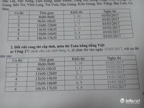 Thông báo lịch thi lại kỳ thi Violympic Vật lý, Toán tiếng Việt, Toán tiếng Anh - ảnh 3