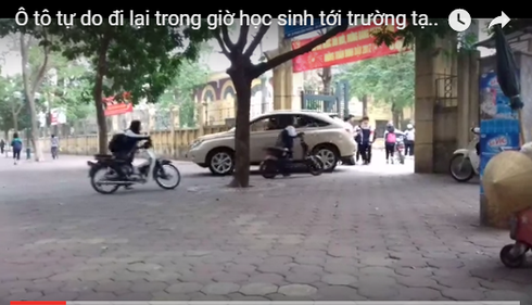 Phòng GD&ĐT quận Cầu Giấy: Chính thức cấm gửi ô tô trong trường học - ảnh 1