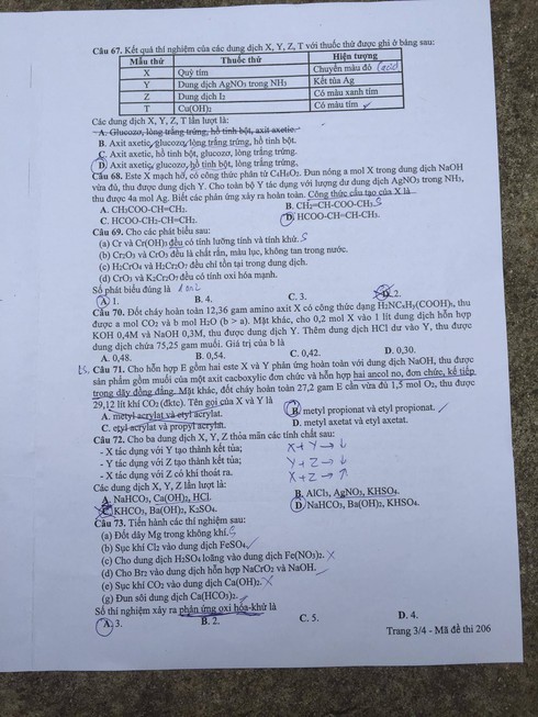 Đề thi môn Hóa học kỳ thi THPT quốc gia 2017 - ảnh 3
