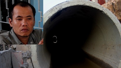 Bắt đối tượng có tiền án giết người trong ống cống - ảnh 1