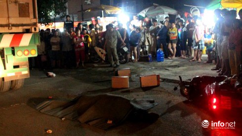 Người đàn ông bị xe đầu kéo cán chết khi còn cách nhà 500m - ảnh 1