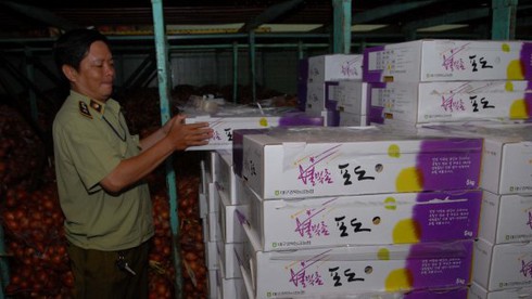 TP.HCM: Phát hiện hơn 20 tấn trái cây Trung Quốc không nhãn mác - ảnh 2