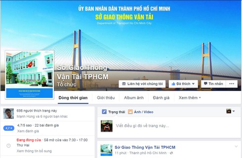 Sở GTVT TP.HCM lập tài khoản Facebook để nghe ý kiến dân - ảnh 1