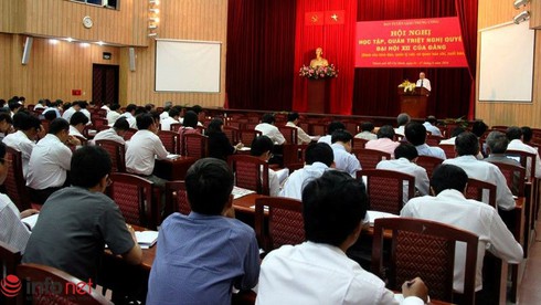 Lãnh đạo các cơ quan báo chí phía Nam học tập, quán triệt Nghị quyết Đại hội 12 - ảnh 1