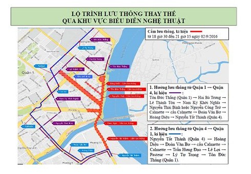 TP.HCM: Danh sách các con đường bị cấm, các điểm gửi xe đúng giá đêm 2/9 - ảnh 1