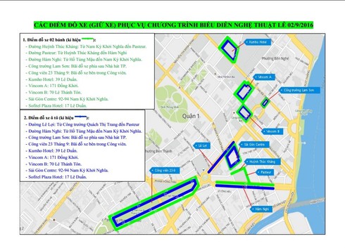 TP.HCM: Danh sách các con đường bị cấm, các điểm gửi xe đúng giá đêm 2/9 - ảnh 3