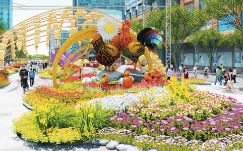 Đường hoa Nguyễn Huệ sẽ mở cửa vào ngày 28 Tết - ảnh 1