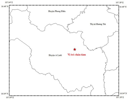 Thừa Thiên Huế: A Lưới hứng chịu trận động đất đầu tiên trong năm Đinh Dậu - ảnh 1