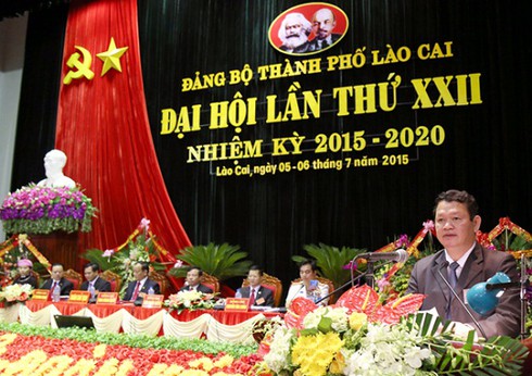 Đại hội Đảng bộ TP Lào Cai lần thứ XXII thành công tốt đẹp - ảnh 2