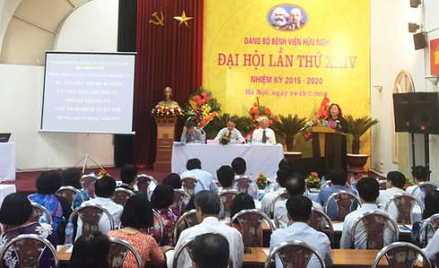 Đại hội Đảng bộ Bệnh viện Hữu Nghị nhiệm kỳ 2015 - 2020 - ảnh 1