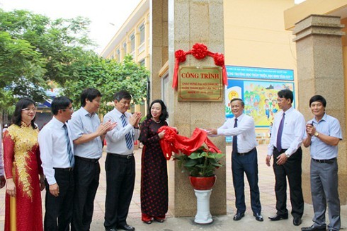 Hà Nội: Quận Thanh Xuân gắn biển các công trình chào mừng Đại hội Đảng bộ - ảnh 2