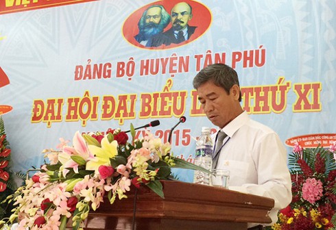 Huyện Tân Phú, Đồng Nai: Khai mạc Đại hội đại biểu Đảng bộ lần thứ XI - ảnh 1