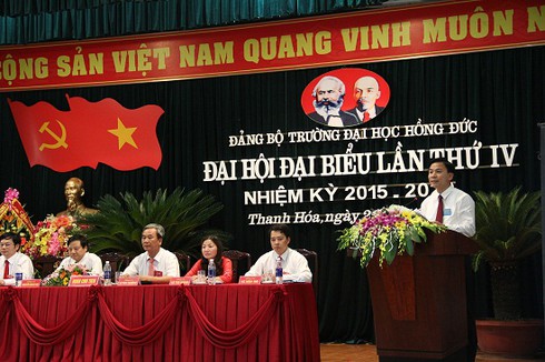 Thanh Hóa: Đại hội đại biểu Đảng bộ trường đại học Hồng Đức lần thứ IV - ảnh 2