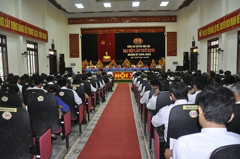 Thanh Hóa: Đại hội đại biểu Đảng bộ huyện Hậu Lộc nhiệm kì 2015- 2020 - ảnh 1