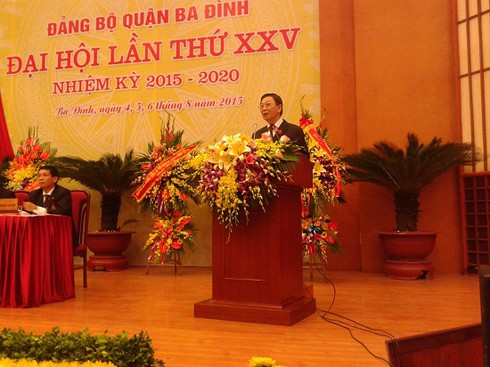 Hà Nội: Khai mạc Đại hội Đảng bộ quận Ba Đình lần thứ XXV - ảnh 2