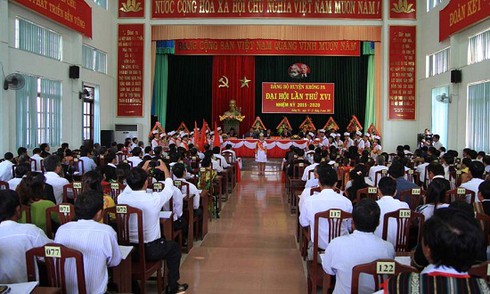 Gia Lai: Tiến hành đại hội đại biểu Đảng bộ thị xã Ayun Pa và huyện Krông Pa - ảnh 2