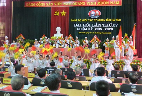 Hà Tĩnh hoàn thành Đại hội Đảng cấp trên cơ sở nhiệm kỳ 2015-2020 - ảnh 1