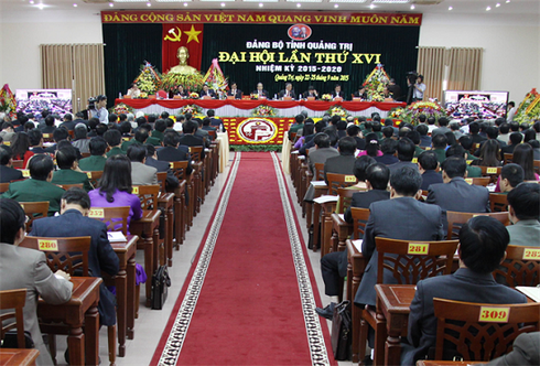 Khai mạc Đại hội Đảng bộ tỉnh Quảng Trị lần thứ XVI, nhiệm kỳ 2015- 2020 - ảnh 1