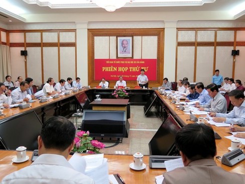 Tiểu ban Tổ chức phục vụ Đại hội XII của Đảng họp phiên thứ tư - ảnh 1