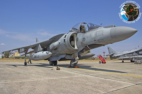 Ngắm nghía phi đội Harrier của Italia tập trận chiến đấu - ảnh 7