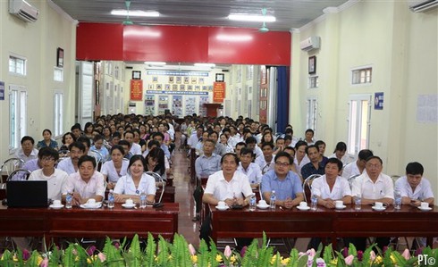 Bệnh viện Hà Tĩnh thực hiện học tập quán triệt nghị quyết mới - ảnh 1