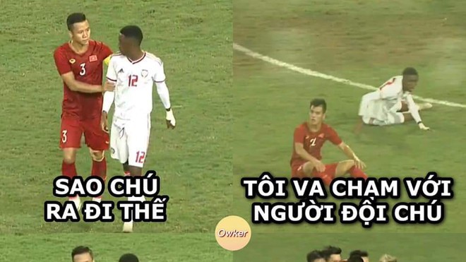 Việt Nam 1- 0 UAE: Dân mạng lại chế ảnh hài hước ăn mừng chiến thắng của đội tuyển