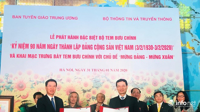 Phát hành đặc biệt bộ tem kỷ niệm 90 năm thành lập Đảng Cộng sản Việt Nam