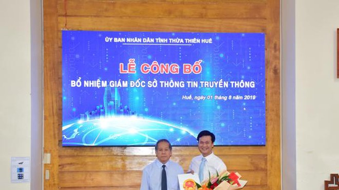 Thừa Thiên – Huế: Bổ nhiệm ông Nguyễn Xuân Sơn làm Giám đốc Sở TT&TT
