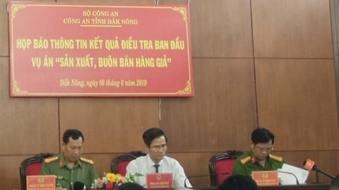 Công an Đắk Nông thông tin về vụ sản xuất xăng giả của đại gia Trịnh Sướng
