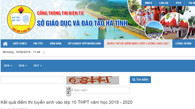 Tra cứu điểm thi và điểm chuẩn vào lớp 10 năm 2018 tại Hà ...