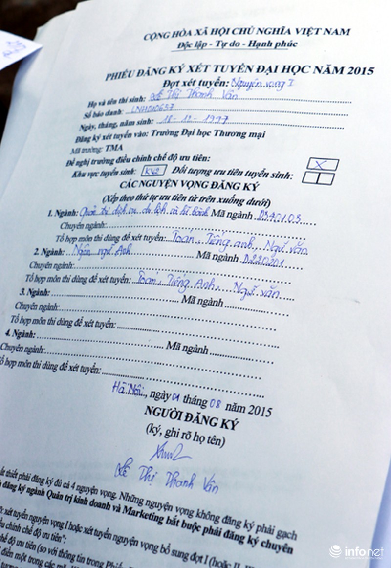 Vắng vẻ ngày đầu đăng ký xét tuyển ĐH, CĐ nguyện vọng 1 - ảnh 2