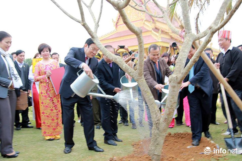Chủ tịch nước trồng cây đại ở Làng văn hóa du lịch các dân tộc Việt Nam - ảnh 3