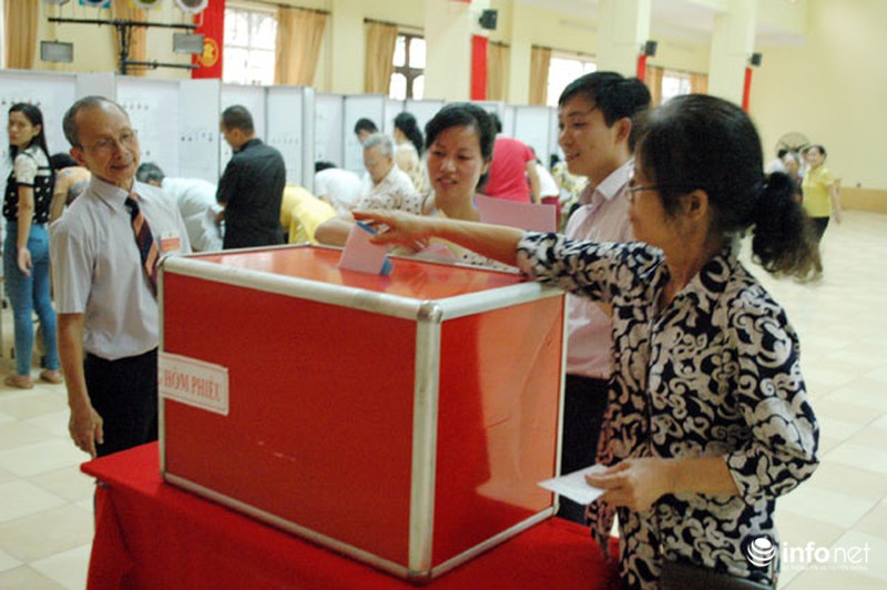 Cử tri ở phường Phúc Xá nô nức đi bầu cử gần 100% - ảnh 11