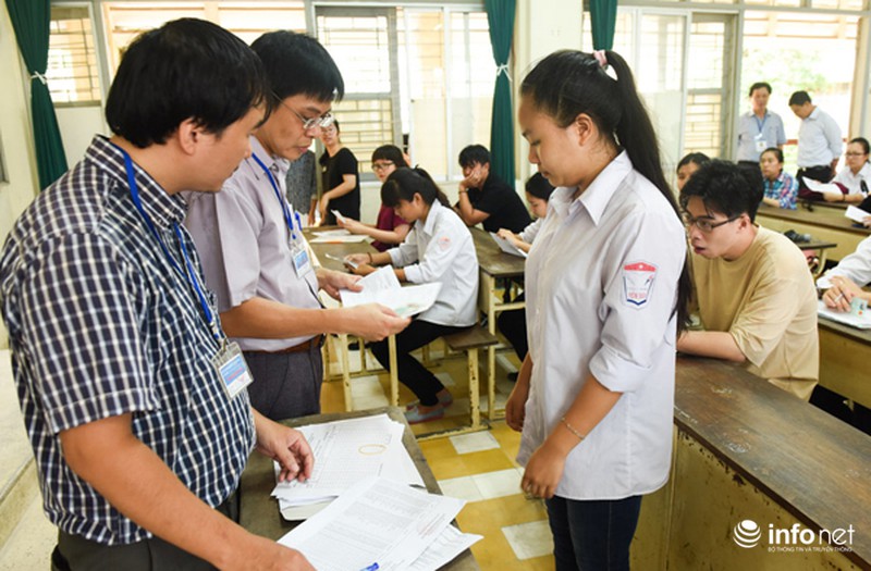 Thứ trưởng Bộ GD&ĐT động viên thí sinh tại phòng thi THPT Quốc gia - ảnh 7