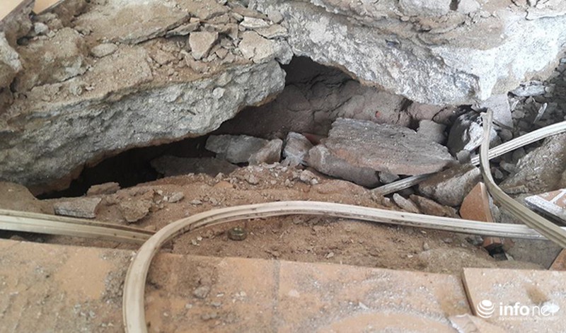 Mặt sàn chung cư sập lúc nửa đêm khiến cư dân hoảng hốt - ảnh 11