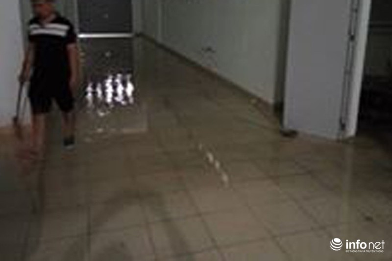 Hà Nội: Bục bể nước tầng thượng,