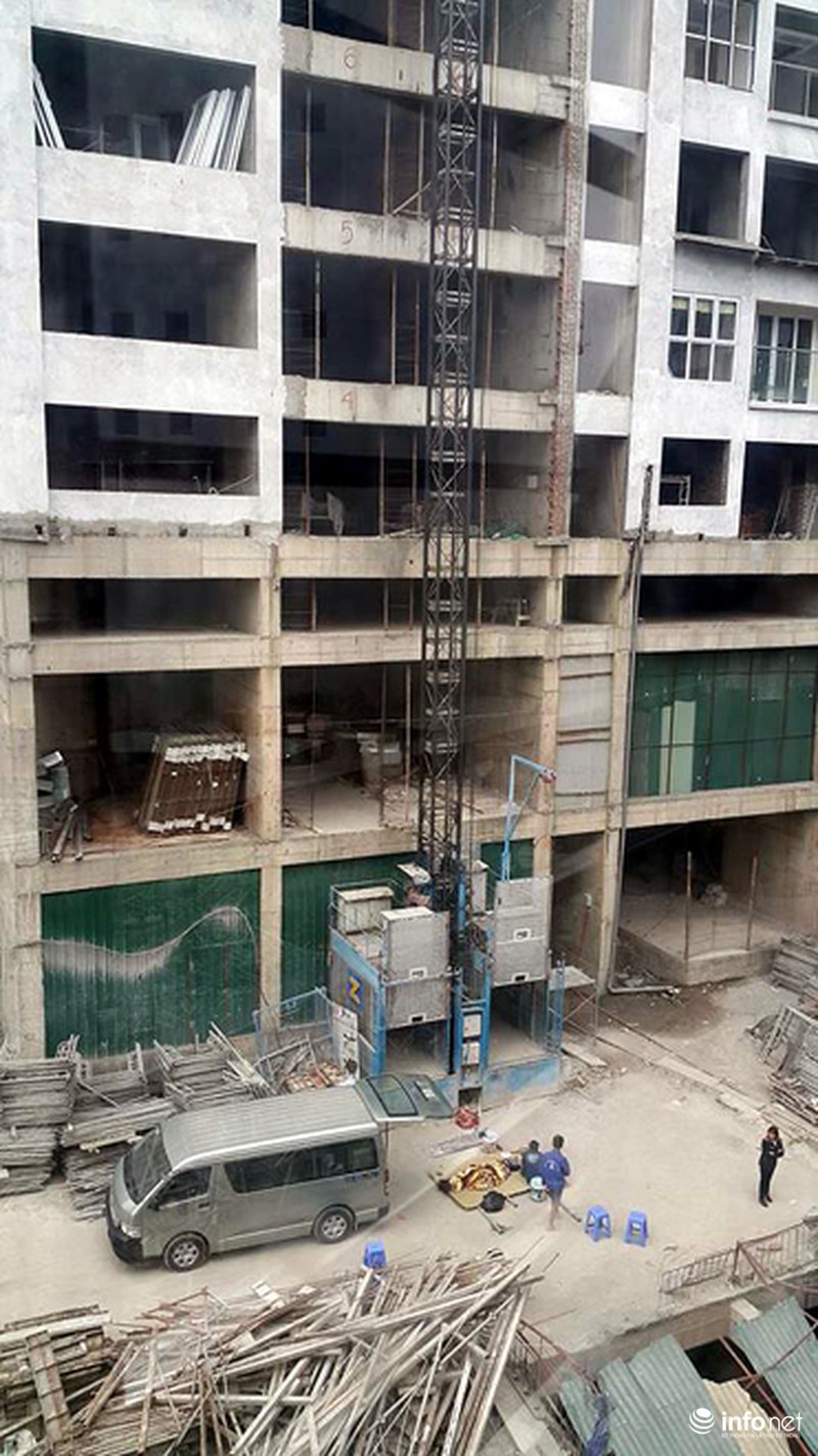 Sập giàn giáo tòa nhà 24 tầng, một công nhân tử vong - ảnh 1