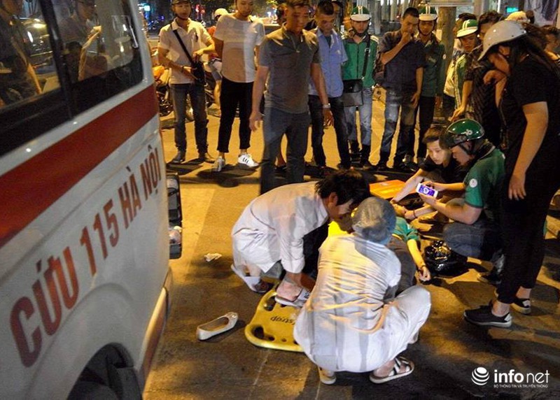 Xe cứu thương gây tai nạn rồi bỏ chạy lúc nửa đêm - ảnh 6